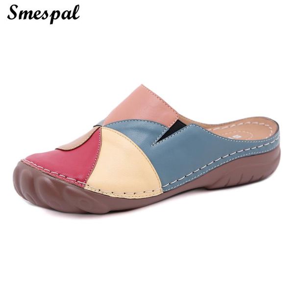 

women casual slippers fashion sandals lazy style mixed colors flat shoes in comfortable foot feeling, Black