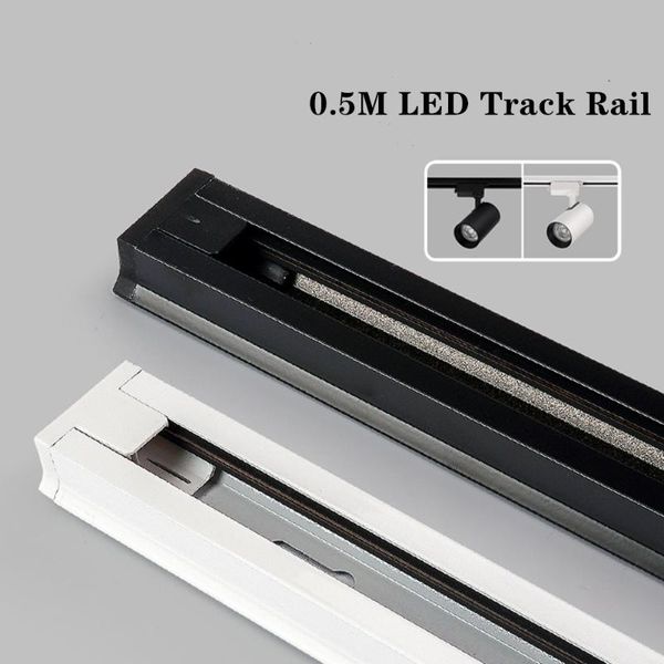 

track lights led rail 2 wire system aluminum light universal connector circuit rails for spotlight