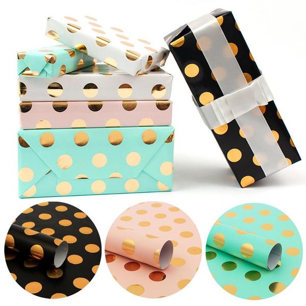 

other arts and crafts 50*70cm gifts wrapping paper gift box artware packaging material dotted pattern for festival party decor supplies