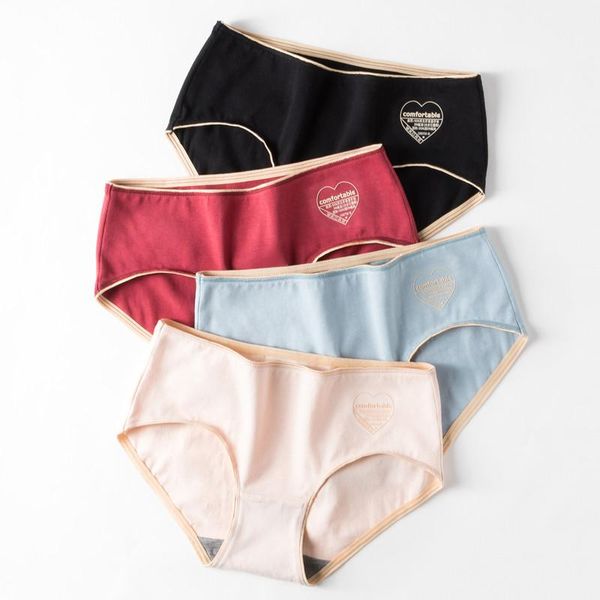 

women's panties -xl seamless antibacterial panty cotton solid lingerie women fashion mid-rise female intimate underpants, Black;pink
