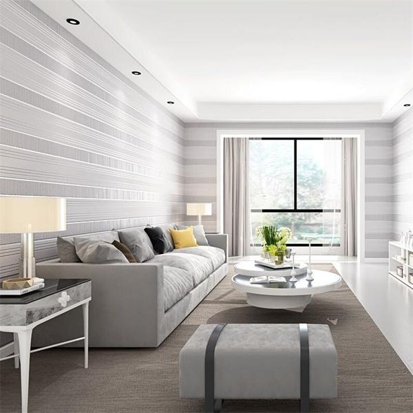 

wallpapers wellyu modern minimalist striped deerskin non-woven wallpaper nordic living room dining sofa background wall paper 3d