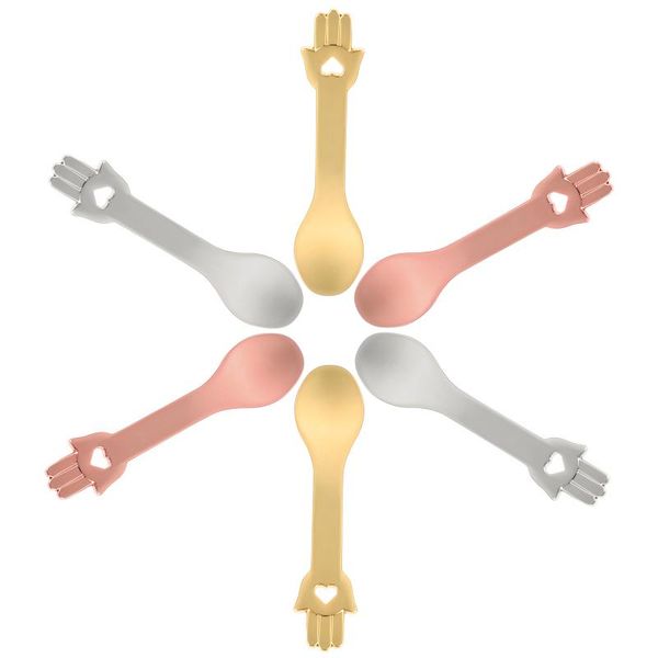 

eyebrow tools & stencils 6pcs practical facial cream spoons mask extract