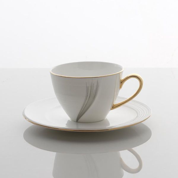 

cups & saucers mini art royal bone china clear cup and saucer simple eco friendly reusable coffee mug gifts taza ceramica home decore ec50bd