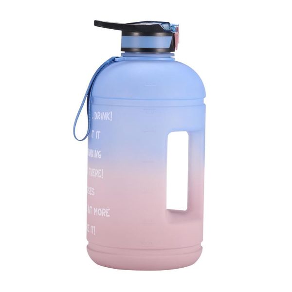 

portable gradient sports bucket creative drinking water bottle large capacity outdoor sport accessories
