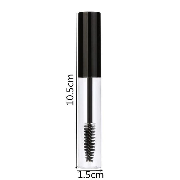 

empty black eyelash tube mascara cream vial/container fashionable refillable bottles makeup tool accessories 10ml 5.9 storage & jars