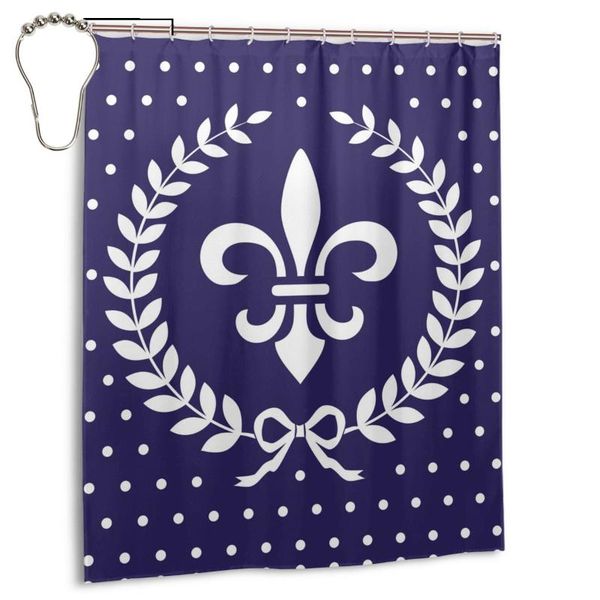 

shower curtains fleur-de-lis-background-vector- waterproof polyester nordic home decoration bath room bathroom decor