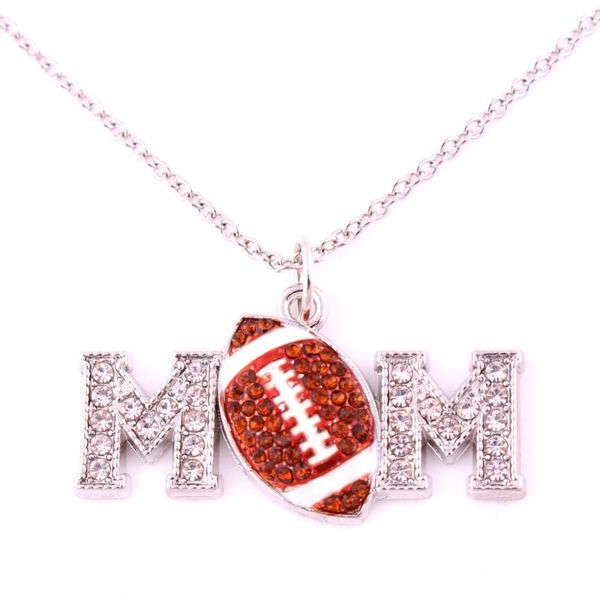 

drop antique plated mom baseball pendant necklace link chain necklaces, Silver