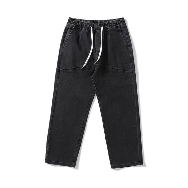 

2021 men's black water-wash jeans fashion trend, Blue