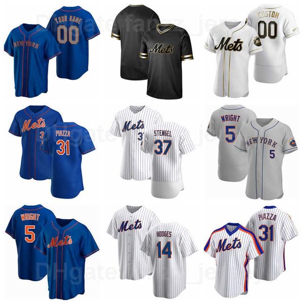 

baseball 37 casey stengel jersey 31 mike piazza 5 david wright 14 gil hodges 41 tom seaver 33 matt harvey 16 dwight gooden 17 keith hernande, Blue;black