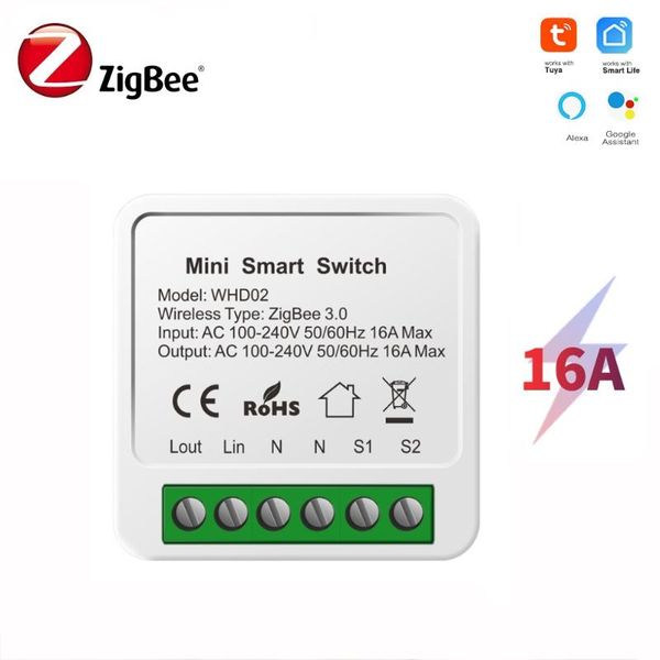 

smart home control zigbee switch modules 16a automation diy breaker remote for tuya life app support alexa google