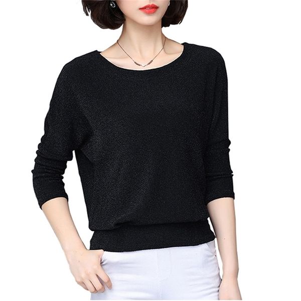 

shiny sequin blouse women tunic fashion woman s red pink blue sparkles women's shirt plus size 4xl ladies 210607, White