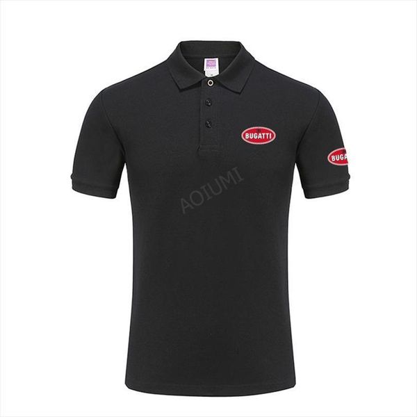 

summer male cotton bugatti shirt mens polo short sleeve fashion streetwear sports casual, White;black