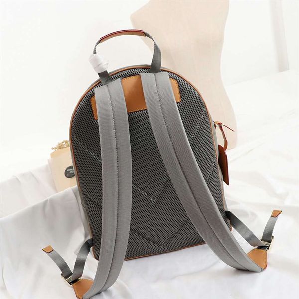 

titanium backpack classic leather travel bag fashion business bag luxury designers notebook bag m43882 size 32x43x13cm