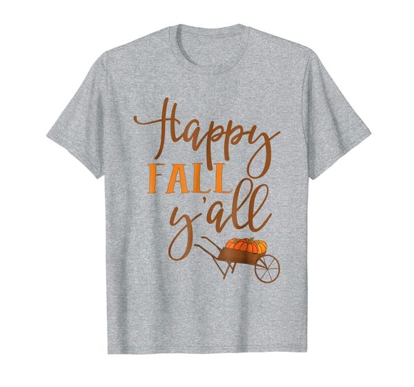 

happy fall yall vintage pumpkin truck t-shirt, White;black