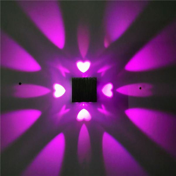 

led square love wall lamp aluminum creative light indoor effect lamps el ktv atmosphere lights colorful 220v