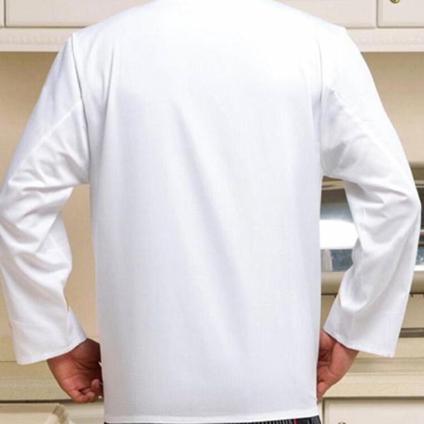 

aprons white kitchen chef jacket uniforms full sleeve cook clothes services frock coats work wear m-3xl