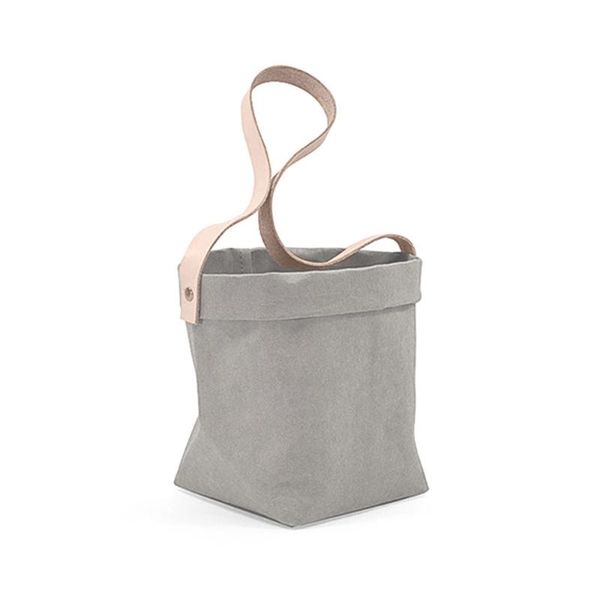 

storage bags washable kraft paper bag plant flower pot multifunction home art vase reusable for decor