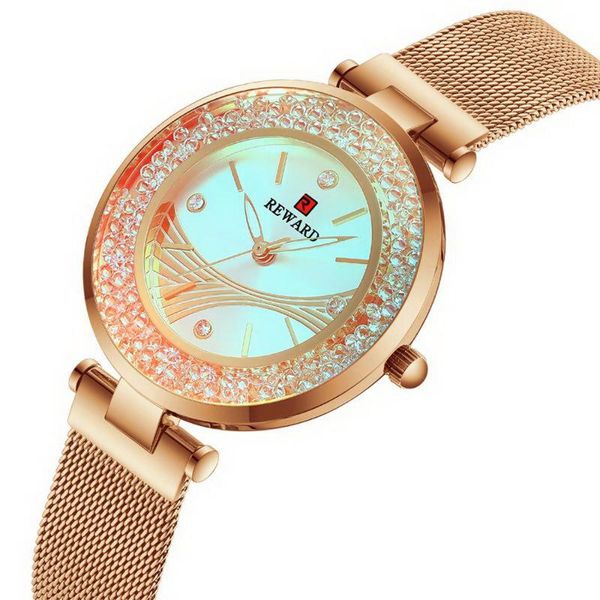 

fashion women watches glowing dial mesh strap quartz japanese movement waterproof wristwatch girl clock relogio femi wristwatches, Slivery;brown