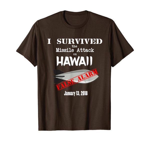 

hawaii missile attack survivor false alarm t shirt, White;black