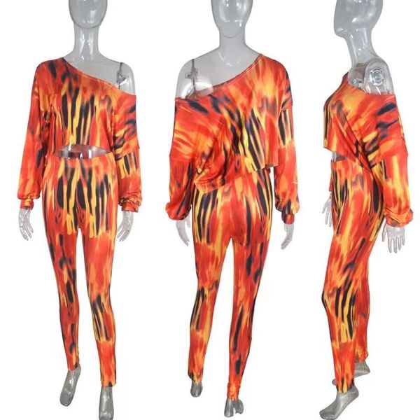 

women's two piece pants orange o neck long sleeve bro and hit short tight club party lady fashion tracksuits high street outfits, White