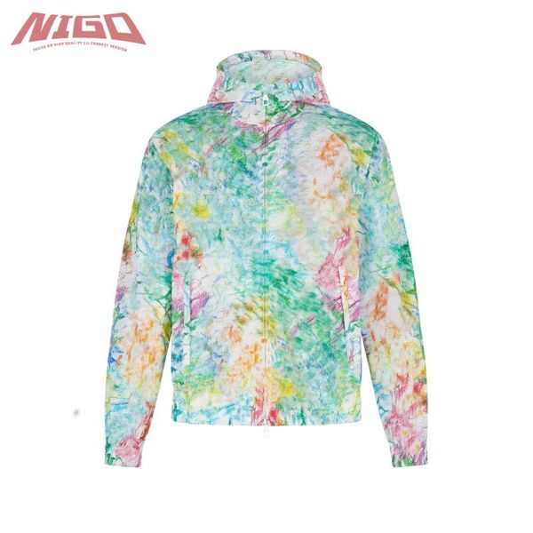 

men's jackets nigo  21ss camouflage windbreaker jacket #nigo178, Black;brown