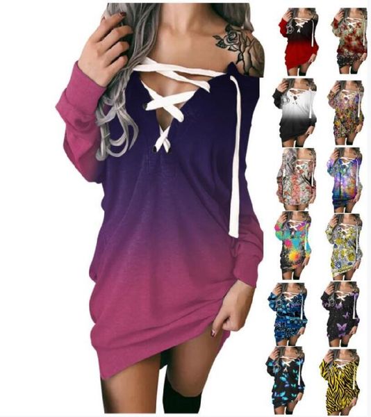 

2021 fashion print long sleeve off shoulder strap sweater drs (), Black