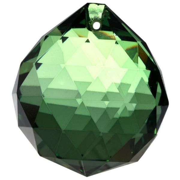 

40mm feng shui crystal ball - green chandelier