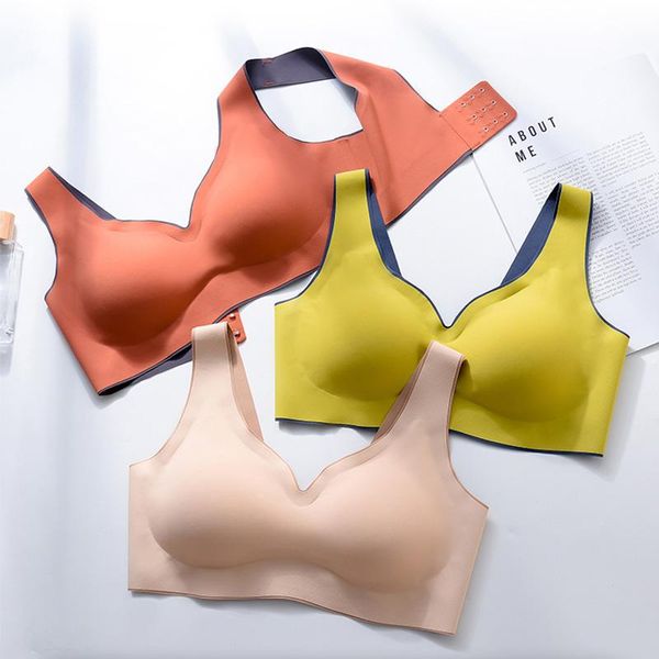 

bras women sports bra push up lingerie seamless latex bh comfort underwear wirebralette shockproof brassiere 3pcs/lot, Red;black