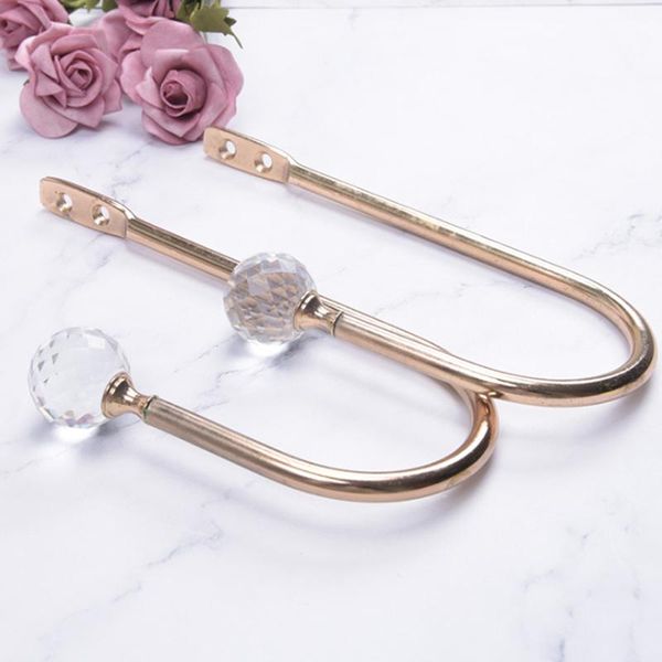 

other home decor 1pc metal alloy curtain hooks holdback crystal tie back hanger holder hanging accessory