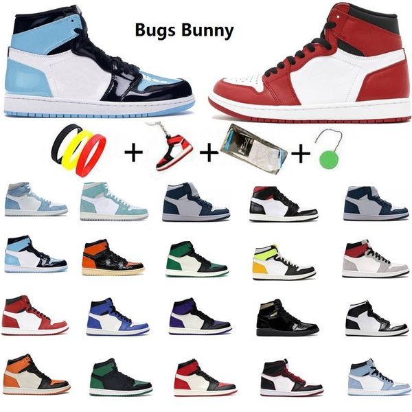 

2021 basketball shoes 1s obsidian unc fearless phantom turbo green 1 backboard gym red sport sneaker trainer size 36-47