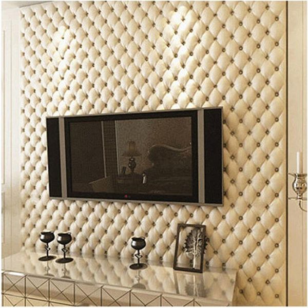 

modern luxury faux leather texture wallpaper 3d embossed white red wall paper tv background wallcoverings ktv bar decor pvc 9.5m wallpapers
