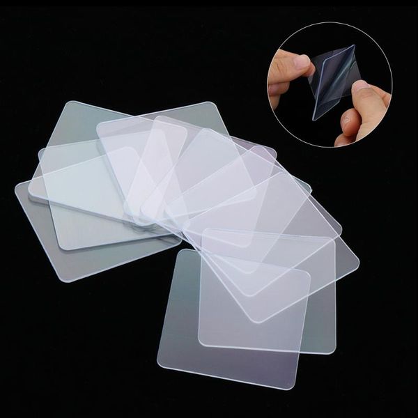 

bath accessory set 10pcs/set washable double-sided sticker transparent sticky pads anti-slip gripping pad seamless magic stickers home suppl