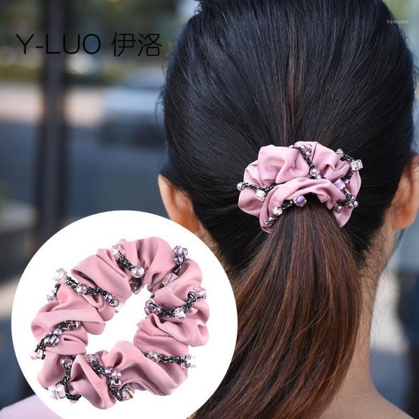 

women hairband hair rope vintage tie ponytail holder fashion cute accessories for women1