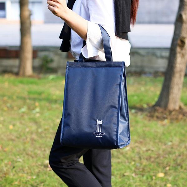 

dinnerware sets portable insulated thermal cooler lunch bag waterproof lce thicken picnic case for outdoor travel oxford storage bags series