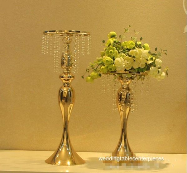 

party decoration 10pcs )wedding gold flower stand table centerpieces for wedding