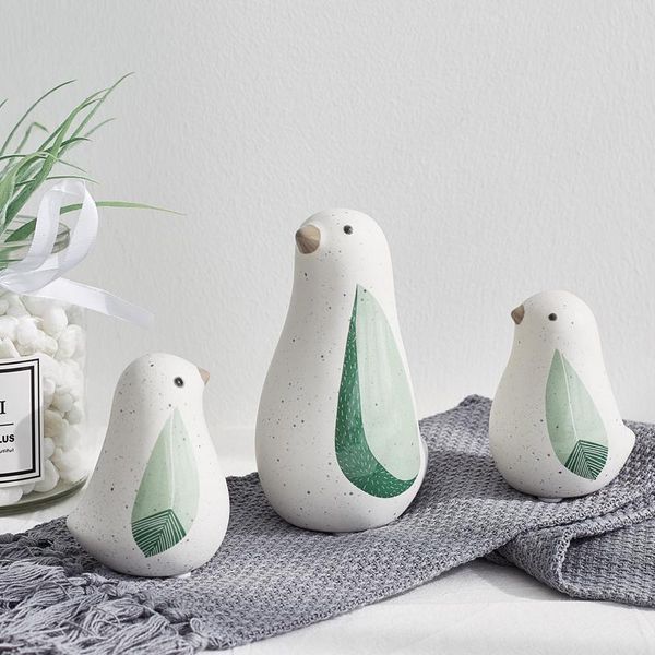 

decorative objects & figurines cute modern ceramic ornaments animal bird children room bedroom computer deskhome decorations