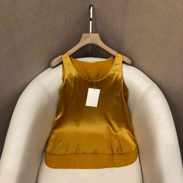 

97% silk 2021 spring summer luxury design flare elegant lady deep o neck top, White