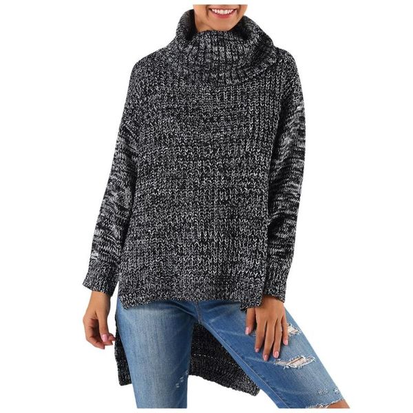 

women's sweaters knitted sweater pull femme half-high neck tight-fitting bottoming pullover long-sleeved all-match top, White;black