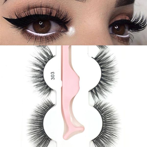 

false eyelashes 3pair mink lashes fashion natural make up long thick wholesale curl