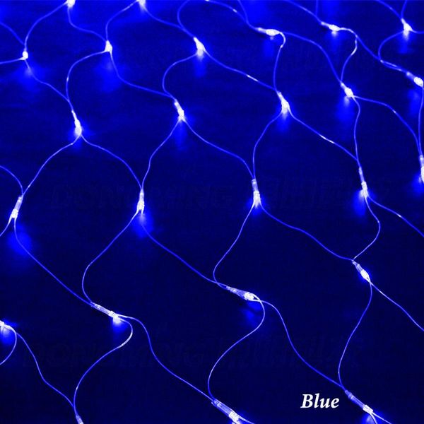 

strings 10pcs led christmas light 1.5*1.5m 96leds 7colors net string ac110 8w holiday party lights