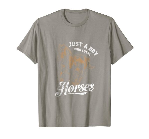 

just a boy who loves horses t shirt gift love riding horse, White;black