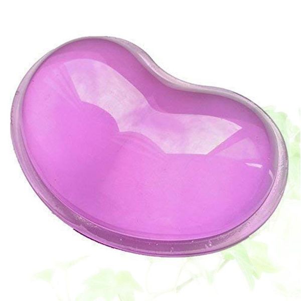 

mouse pads & wrist rests fashion heart silicon pad clear wristband for deskcomputer mousepad keyboard support cushion (