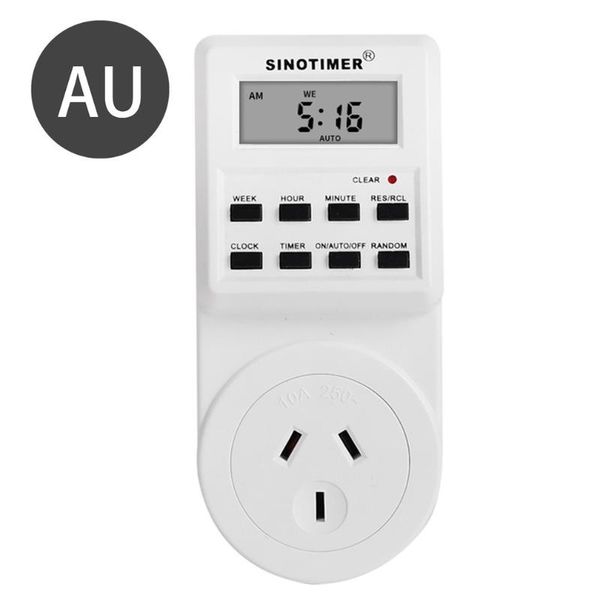 

smart home control eu uk us fr br plug digital weekly programmable electrical wall plug-in power socket timer switch outlet time clock 220v