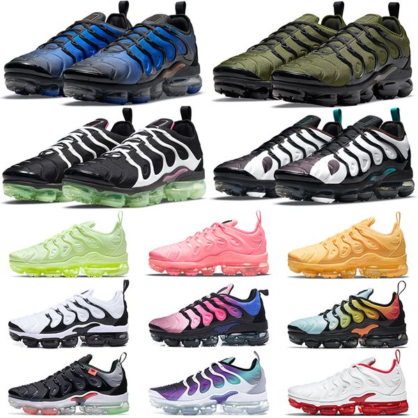 

tn plus men running shoes triple black white red swingman cherry cool grey lemon lime obsidian yolk obsidian light bone mens women trainers
