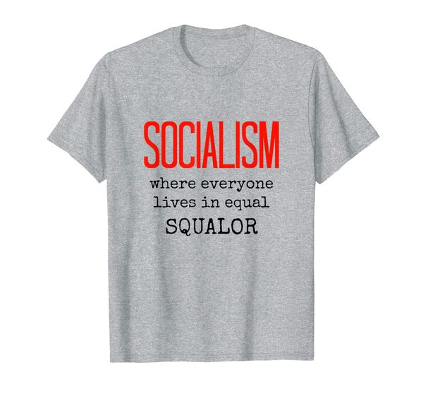 

anti-socialist shirt never socialist anti socialism t-shirt, White;black