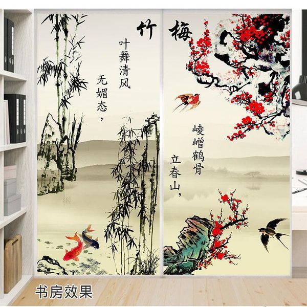 

window stickers living room decoration balcony shading, translucent, opaque, glue-static sticker, bathroom privacy film