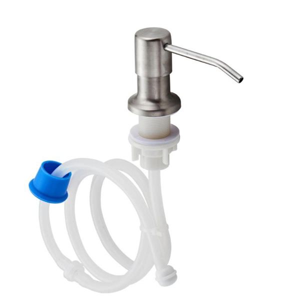

liquid soap dispenser 304 stainless steel sink pump head extension silicone tube bathroom hand washing cleaning