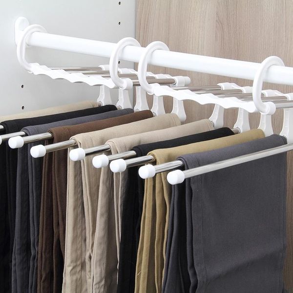 

furniture accessories stainless steel magic pants rack multi-layer