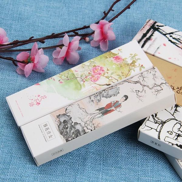 

bookmark 10pack bird flowers plants fantasy starry sky stationery painting cards retro beautiful boxed wholesale 150*40mm