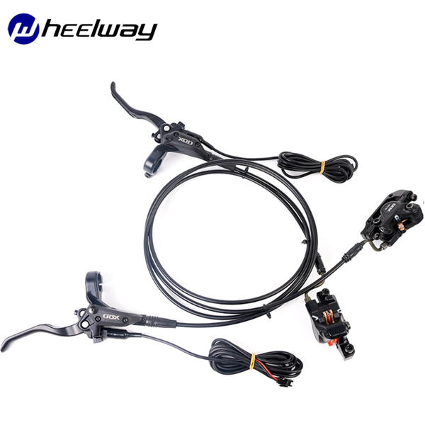 

bike brakes 140mm 160mm hydraulic disc brake aluminum alloy electric shift lever bicycle mountain caliper 12/14 inch motor